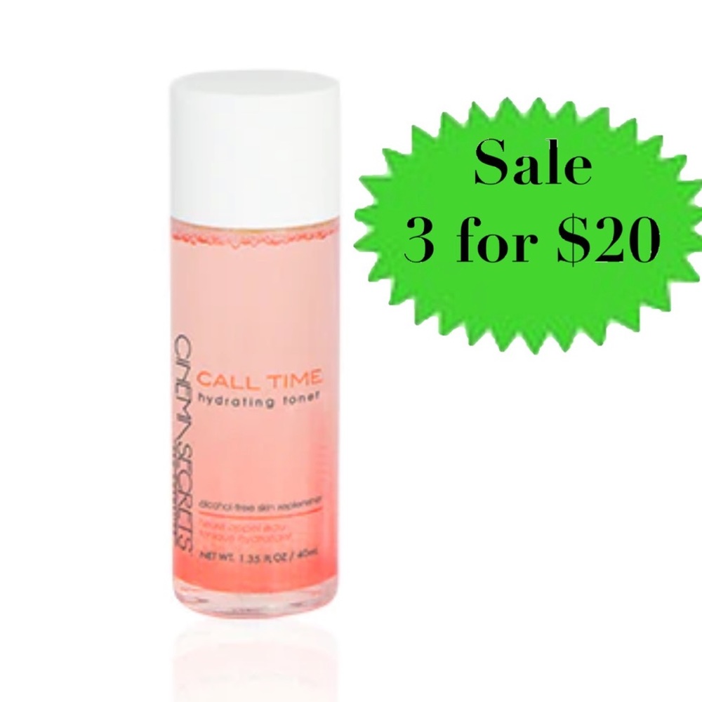 CINEMA SECRETS Call Time Hydrating Toner Alcohol free skin replenisher travel